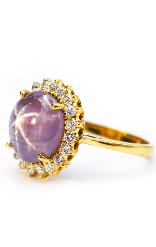 5.41-Crt-Purple-Star-sapphire-with-diamond-Helo-ring_Made-by_aviyaka-by-exorti