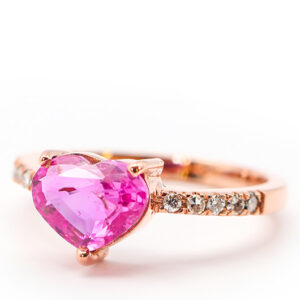 Ceylon Pink Sapphire Ring with Diamonds in Rose Gold_IMG_4564_wht