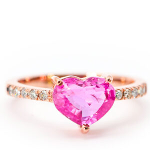 Ceylon Pink Sapphire Ring with Diamonds in Rose Gold_IMG_4565_wht