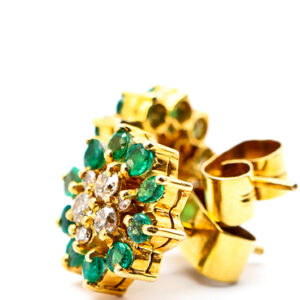 Emerald and Diamond earrings made by Aviyanka by Exorti_3