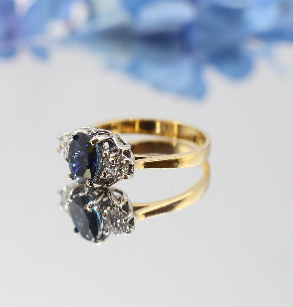 Blue Sapphire and Diamond ring_Aviyanka_by_exorti