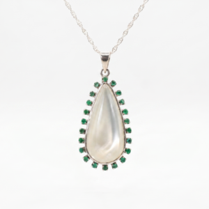 The Resonance Moon stone Teardrop Pendant